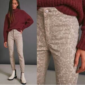 Anthropologie Pilcro Flocked High-Rise Leggings Size 26